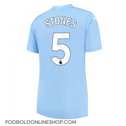 Manchester City John Stones #5 Hjemmebanetrøje Dame 2023-24 Kortærmet